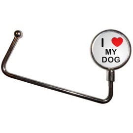 BadgeBeast.co.uk I Love My Dog - Handbag Table Hook Hanger