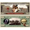 NATIVE AMERICAN MILLION DOLLAR BILL (5 bills)