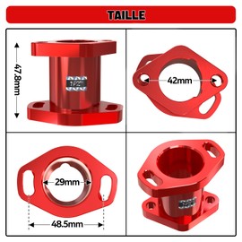 1PZ F68-G1X Performance Racing Intake Manifold with Replacement Screws Kit for Predator 212cc Coleman Honda CT200U GX160 GX200 6.5HP OHV 196cc KT196 Clones Moto Go Kart Mini Bike