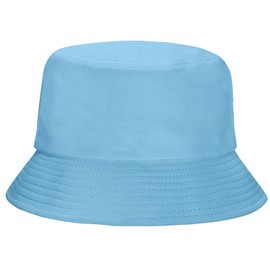 Rosoz 1 y 2 paquetes de sombrero de cubeta para mujeres y hombres, sombrero de verano para viajes en la playa, sombrero de sol al aire última intervensión, sombrero de cubeta unisex, 1 paquete/azul, 7