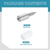 sourcing map 160 Pcs Self-Tapping Screws, Shelf Support Pegs with