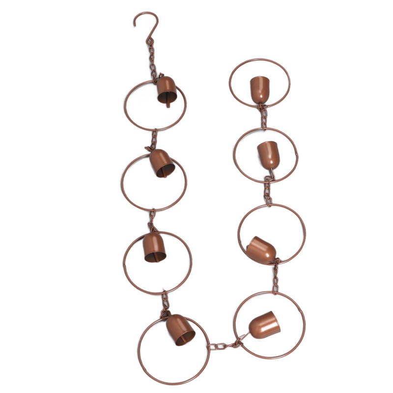 Hanging Rain Chime Metal Beautiful Sound Decorative Bell Shaped Rain