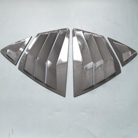 ZiWen Sport Style Quarter Window Scoops Louvers for Toyota Camry 2025 2026 (Carbon Fiber Print 4pcs)