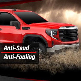 CROSSDESIGN Fender Vent Emblem Kit Black Compatible with GMC Sierra 1500 6.2L 2019-2023