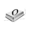 Toddmomy Stainless Steel Rectangular Basting Cover Lid Heat Resistant Cheese