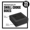 Modsy Baking Small Cookie Boxes - Black | 4 Treats