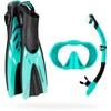 Cressi Musa Explorer Set Snorkeling Sets, Aqua Green, S/M