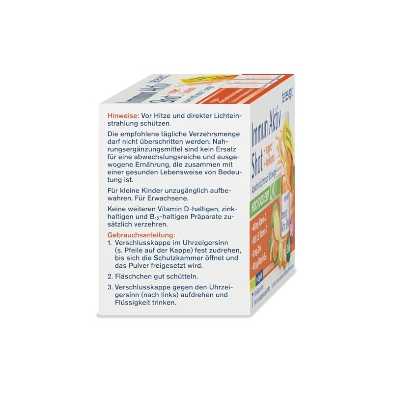tetesept Immune Active Turmeric Ginger Shot [7 Drinking Bottles] High