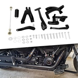 cooideamoto Forward Controls Pegs Kit Complete Levers Linkage Fit For Harley Softail Street Bob Low Rider FXBB FXLR FXLRS FXST 2018-2024
