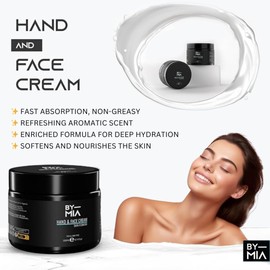 BY MIA Hand & Face Cream 300ml (2 Pack) | Skin Hydrator | For All Skin Types | Enriched Formula | Refreshing Aromatic Scent | Fast Absorption Formula | Softens The Skin