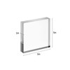 CiaoHER 1in Thickness 5in Square Acrylic Cube Display Block Clear