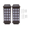 2 Sets Solar Wall Sconce LED White Light Intelligent Control