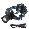 USB Headlamp 3000lm Waterproof 90 Degree Adjustable Hands Free Rechargeable