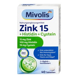 Mivolis DM 미볼리스 아연 히스티딘 시스테인 40정 DM Mibolis Zinc Histidine Cysteine 40 Tablets
