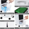 COSTWAY Portable Evaporative Air Cooler for Room, Remote Control, 3-Mode,