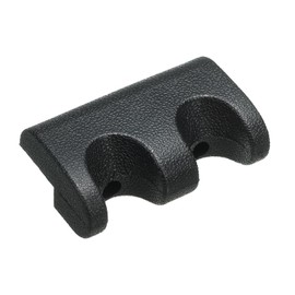 PATIKIL 2 Holes Cue Holder, Rubber Portable Pool Stick Holder Cue Rest Against Table for Billiard, Black