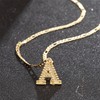 Initial Necklace for Women Men Teen Girls Boys, Gothic 18K
