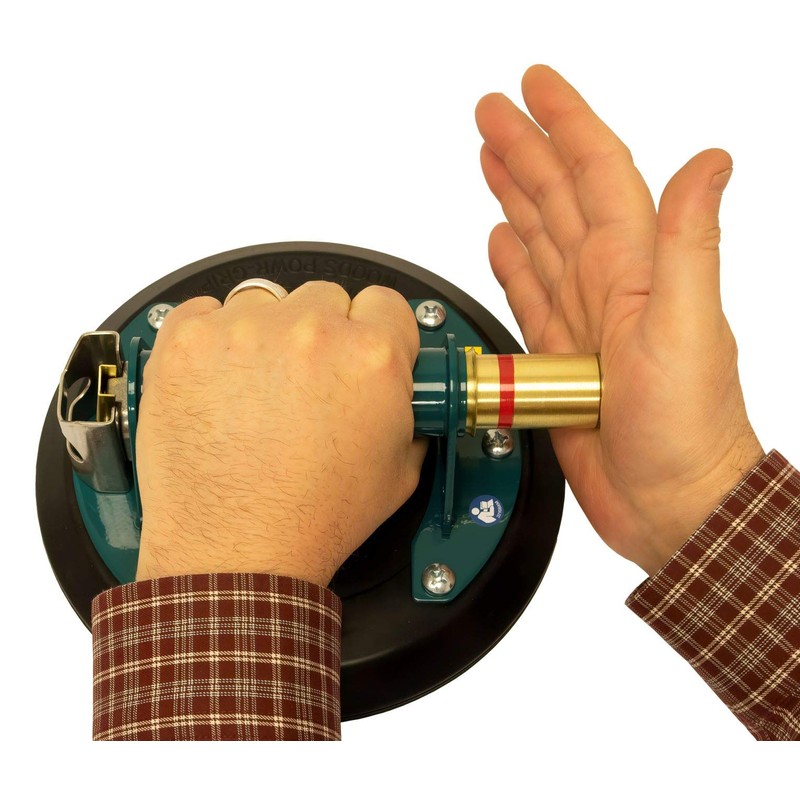 Wood's Powr-Grip N4950 8" Flat Vacuum Suction Cup with Metal