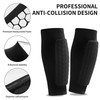 Football Shin Guards Compression Sleeves with Honeycomb Pads, Leg Protector