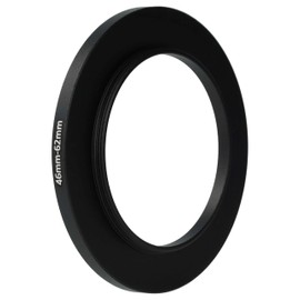 vhbw 46mm to 62mm Step Up Ring Adapter for Camera Lens Filter Adapter Metal Black