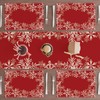 XCHI Red Snowflakes Winter Christmas Xmas PlacematsSet of 4 Table