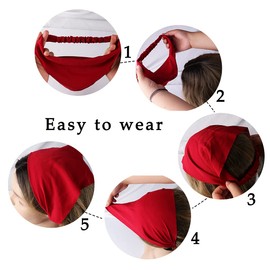 Jaciya Hair Scarfs Head Bandanas for Women Fashion Floral Triangle Head Scarf Hair Accessories