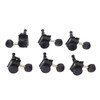 6PCS Set Locking Tuning Key Peg Black Color Zinc Alloy