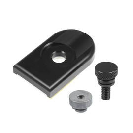 Hihaha Motorcycle Seat Bolt Screw with Seat Bolt Cover Nut for Harley Davidson Touring Sportster 1996-2003 / Rear Fender Knurled Mount Screw/Durable Aluminum Alloy 1/4"-20/1 Set Black