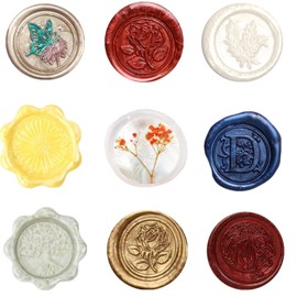 720Pcs Wax Sealing Beads, Dark Blue Sealing Wax Beads, 0.55lb Octagon Wax Seal Beads for Wax Seal Stamp, Cards, Wedding Invitations, Wine Packages, Gift Wrapping, Letter Sealing (Sea Blue)