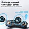 Computer Speakers for Desktop PC,Rechargeable Bluetooth Speaker,Small Computer Soundbar with