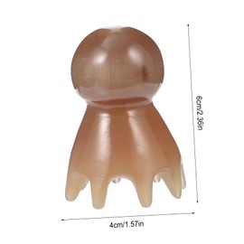 Vaguelly 1Pc Horn Massage Comb for Scalp Care Natural Hair Tool for Knot Styling Durable Design for Relaxation and for Women