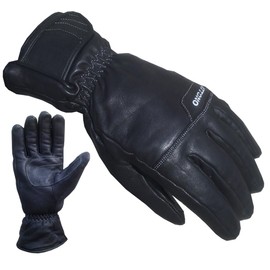 ATTONO Ski Gloves Leather Ski Winter Gloves Soft Winter Leather Gloves - Size 8/M