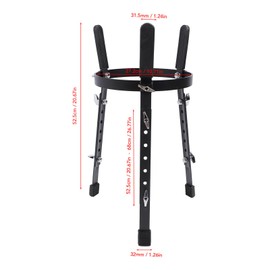 Adjustable Drum Stand Barrel Shaped Conga Drum Holder Height Adjustable 52.5cm-68cm for Performance Practices