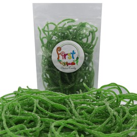 FirstChoiceCandy Juicy Licorice Laces Candy (2 Pound (Pack of 1), Sour Apple)