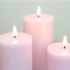 Girimax Pink Flameless Pillar Candles with Remote, LED Candles Battery