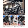 LUXEMOTO Turn Signal Relocation Kit for Harley Sportsters, Front Turn