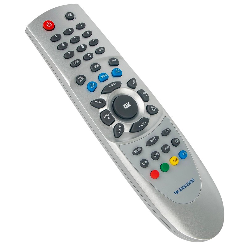 VINABTY Replacement Remote Control for Technomate Satellite Receiver TM-2000 TM-2500D
