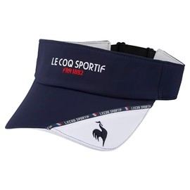 Cox Sportif QGCXJC52 Women's Visor, Logo Piping, Adjuster Rubber, Fit, Sweat Absorbent, Quick Drying, Antibacterial, Odor Resistant, Golf, NV00 (navy)