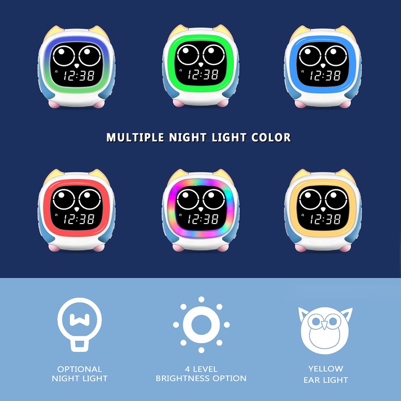 Addo Kids Alarm Clock,Sunrise/Sunset Simulation Bedside Lamp, Grow Children's Clock