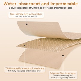 Wearable Incontinence Bed Pads，Multifunctional Full Open Adult Diaper Skirt ，Waterproof Urinary Skirt Washable Reusable Cloth Uroclepsia Diaper Mattress Cover with Zipper for Elderly Bedwetting