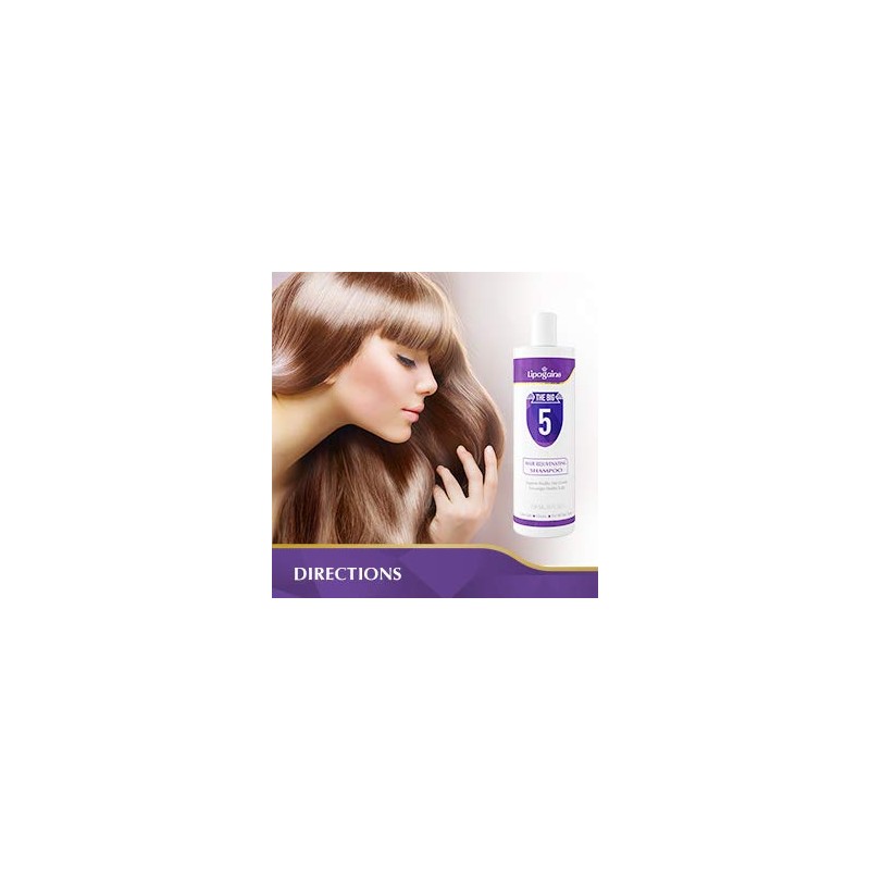 Lipogaine Hair Growth Stimulating All Natural Shampoo for Hair Thinning