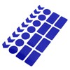 X AUTOHAUX 24pcs Blue Reflective Stickers Tape Waterproof Decals for