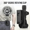 ULTRAFIRE W66 Tactical Torch Holster Pouch, Rotating Torch Holder for