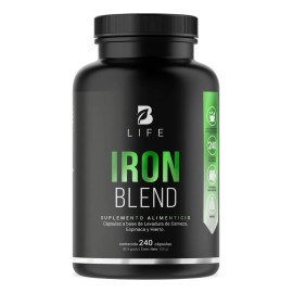 Hierro B-Life 240 Cápsulas | Iron Blend | Combate la Fatiga, Mejora la Energía y Apoya la Salud Celular