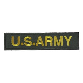 Velcro Patch Military Tag U.S. ARMY (1 Green Yellow)