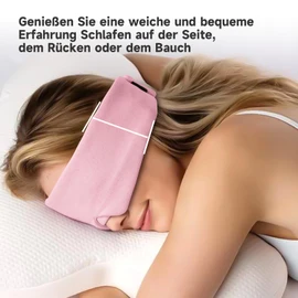 Umisleep Sleep Mask Premium Modal Cotton Light Blocking Comfortable Contour Design Adjustable One Size Long Cotton Pink