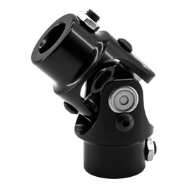 ALEJEKNA 3/4" V Triangle X 3/4" DD Steering Shaft Universal U Joint Coupler (Single/Black)