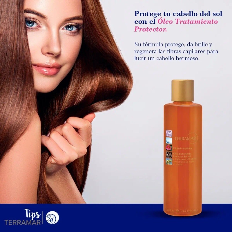 Óleo Para Cabello Protector De Color Y Sol 120ml Terramar