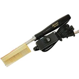 Stove Heating Comb Hair Straightening Hot Comb Curling Iron Heated Brush Perm (Large Electric)