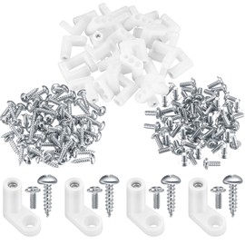 60 STK PCB Platine Motherboard Abstandshalter Kunststoff, 2 cm L Typ Leiterplatten Montagefüße, Arcade Gaming Board Montagefuß Platinenfüße mit Schrauben(Weiße)